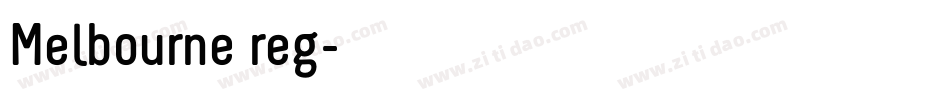 Melbourne reg字体转换